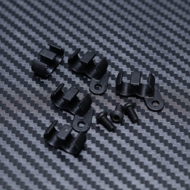 Fuel Line Clips 3pcs with screw hole, 2pcs simple for Mayako MX8 (-22)